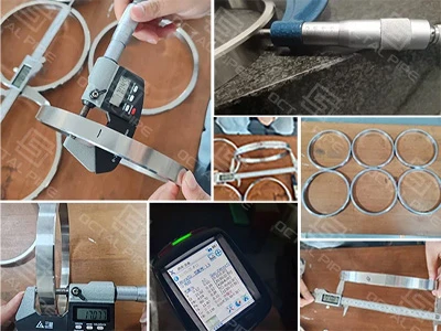 Selesai -Pemeriksaan Tempat Produk: Cincin Baja Tahan Karat Austenitik (UNS S...